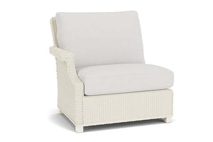Lloyd Flanders Hamptons Right Arm Sectional Ivory