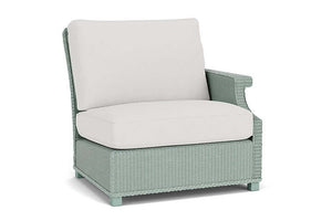 Lloyd Flanders Hamptons Left Arm Sectional Sea Glass