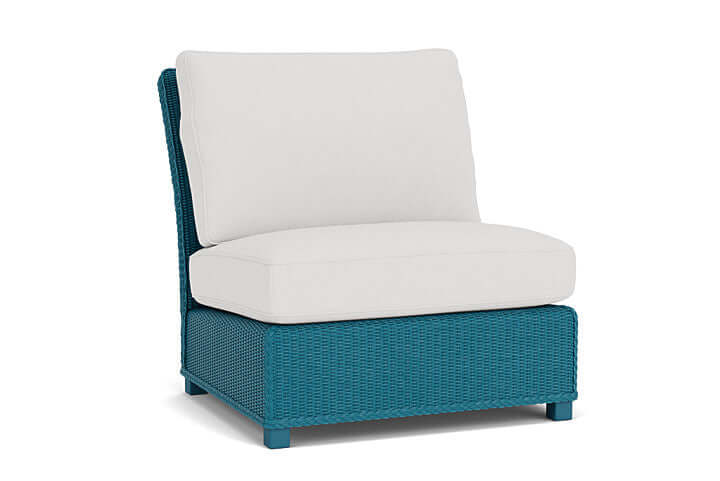 Lloyd Flanders Hamptons Armless Sectional Peacock