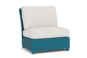 Lloyd Flanders Hamptons Armless Sectional Peacock