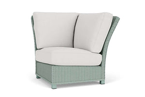Lloyd Flanders Hamptons Corner Sectional Sea Glass