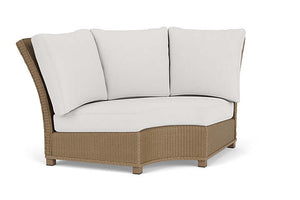 Lloyd Flanders Hamptons Wedge Corner Sectional Fawn