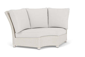 Lloyd Flanders Hamptons Wedge Corner Sectional Antique White