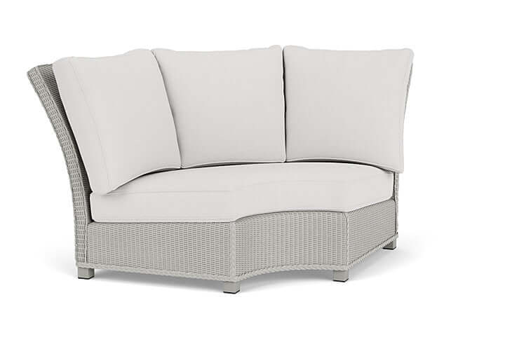 Lloyd Flanders Hamptons Wedge Corner Sectional Platinum