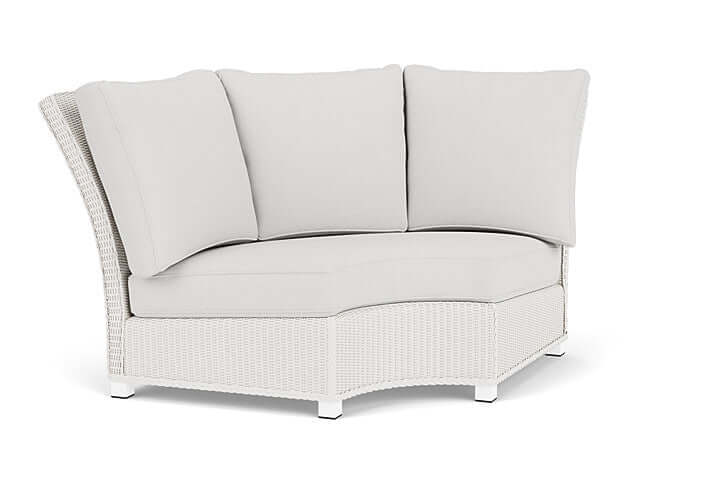Lloyd Flanders Hamptons Wedge Corner Sectional White