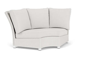 Lloyd Flanders Hamptons Wedge Corner Sectional Matte White