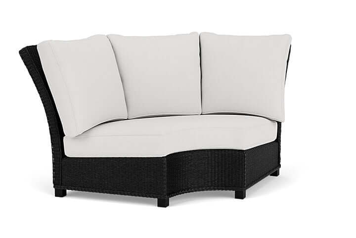 Lloyd Flanders Hamptons Wedge Corner Sectional Ebony