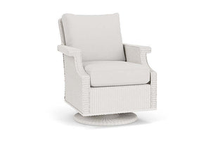 Lloyd Flanders Hamptons Swivel Rocker Lounge Chair White