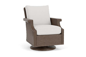 Lloyd Flanders Hamptons Swivel Rocker Lounge Chair Bark