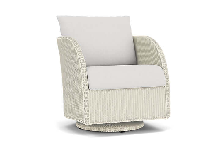Lloyd Flanders Essence Swivel Glider Lounge Chair Ivory