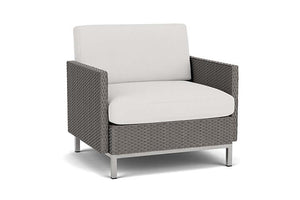 Lloyd Flanders Elements Lounge Chair with Loom Arms and Back Pewter