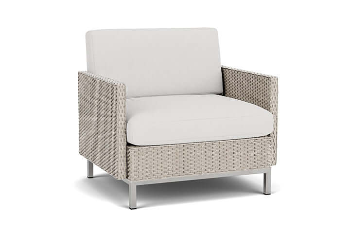 Lloyd Flanders Elements Lounge Chair with Loom Arms and Back Linen