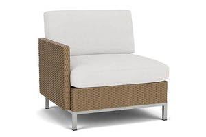 Lloyd Flanders Elements Right Arm Lounge Chair with Loom Arm and Back Fawn