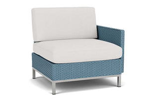 Lloyd Flanders Elements Left Arm Lounge Chair with Loom Arm and Back Stillwater