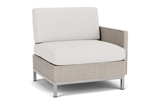 Lloyd Flanders Elements Left Arm Lounge Chair with Loom Arm and Back Linen