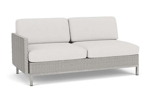 Lloyd Flanders Elements Right Arm Settee with Loom Arm and Back Platinum