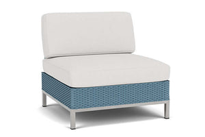 Lloyd Flanders Elements Armless Lounge Chair with Loom Back Stillwater