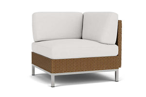 Lloyd Flanders Elements Corner Sectional with Loom Back Hickory