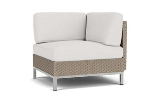 Lloyd Flanders Elements Corner Sectional with Loom Back French Beige