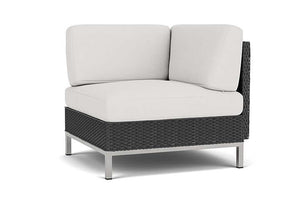 Lloyd Flanders Elements Corner Sectional with Loom Back Charcoal