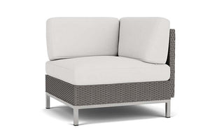 Lloyd Flanders Elements Corner Sectional with Loom Back Pewter