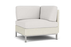 Lloyd Flanders Elements Corner Sectional with Loom Back Ivory