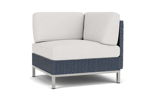 Lloyd Flanders Elements Corner Sectional with Loom Back Denim Blue