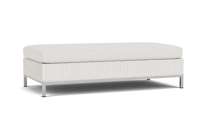 Lloyd Flanders Elements Large Ottoman White