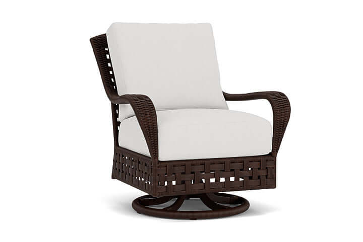 Lloyd Flanders Haven Swivel Glider Lounge Chair Tobacco