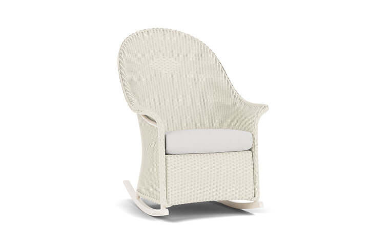 Lloyd Flanders Universal Loom High Back Porch Rocker - 5236 Ivory