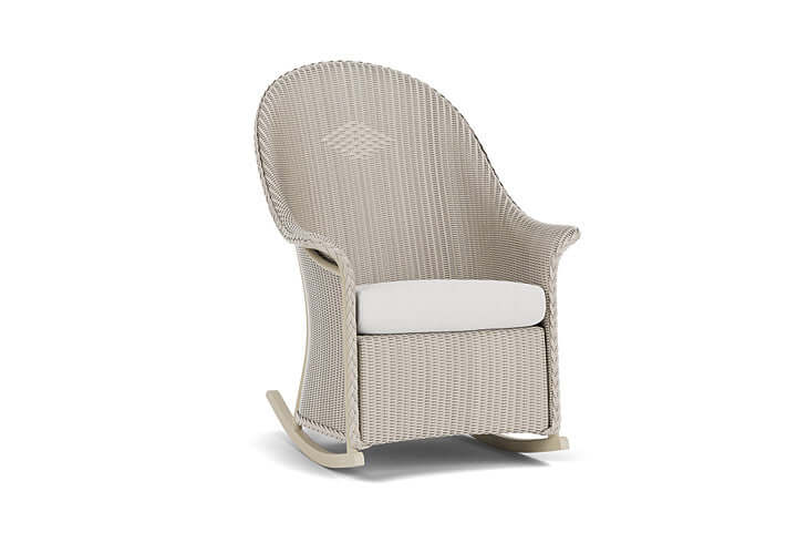 Lloyd Flanders Universal Loom High Back Porch Rocker - 5236 Linen