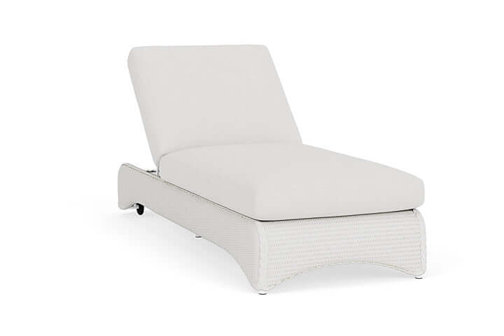 Lloyd Flanders Universal Loom Chaise Matte White