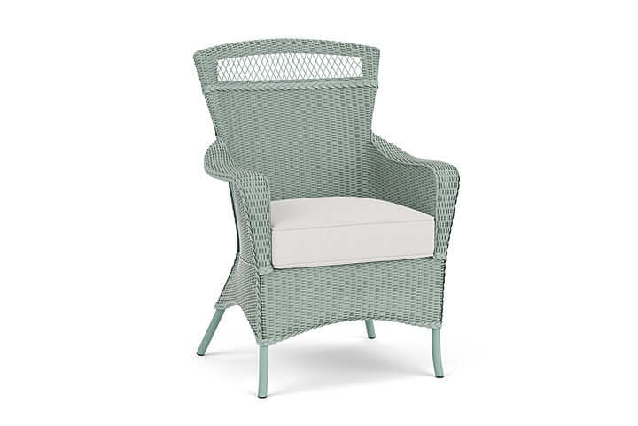 Lloyd Flanders Universal Loom Dining Armchair - 66001 Sea Glass