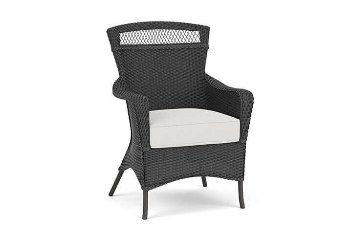 Lloyd Flanders Universal Loom Dining Armchair - 66001 Charcoal