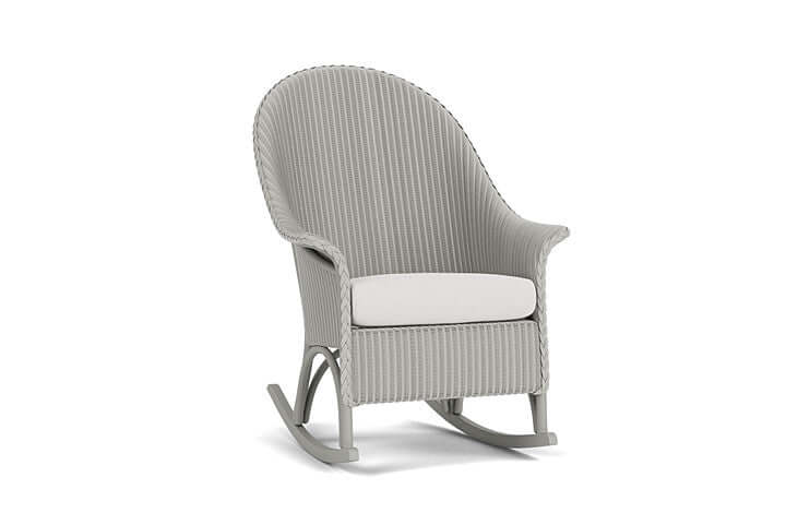 Lloyd Flanders Universal Loom High Back Porch Rocker - 8036 Platinum