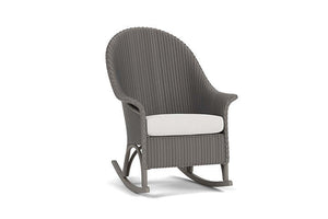 Lloyd Flanders Universal Loom High Back Porch Rocker - 8036 Pewter