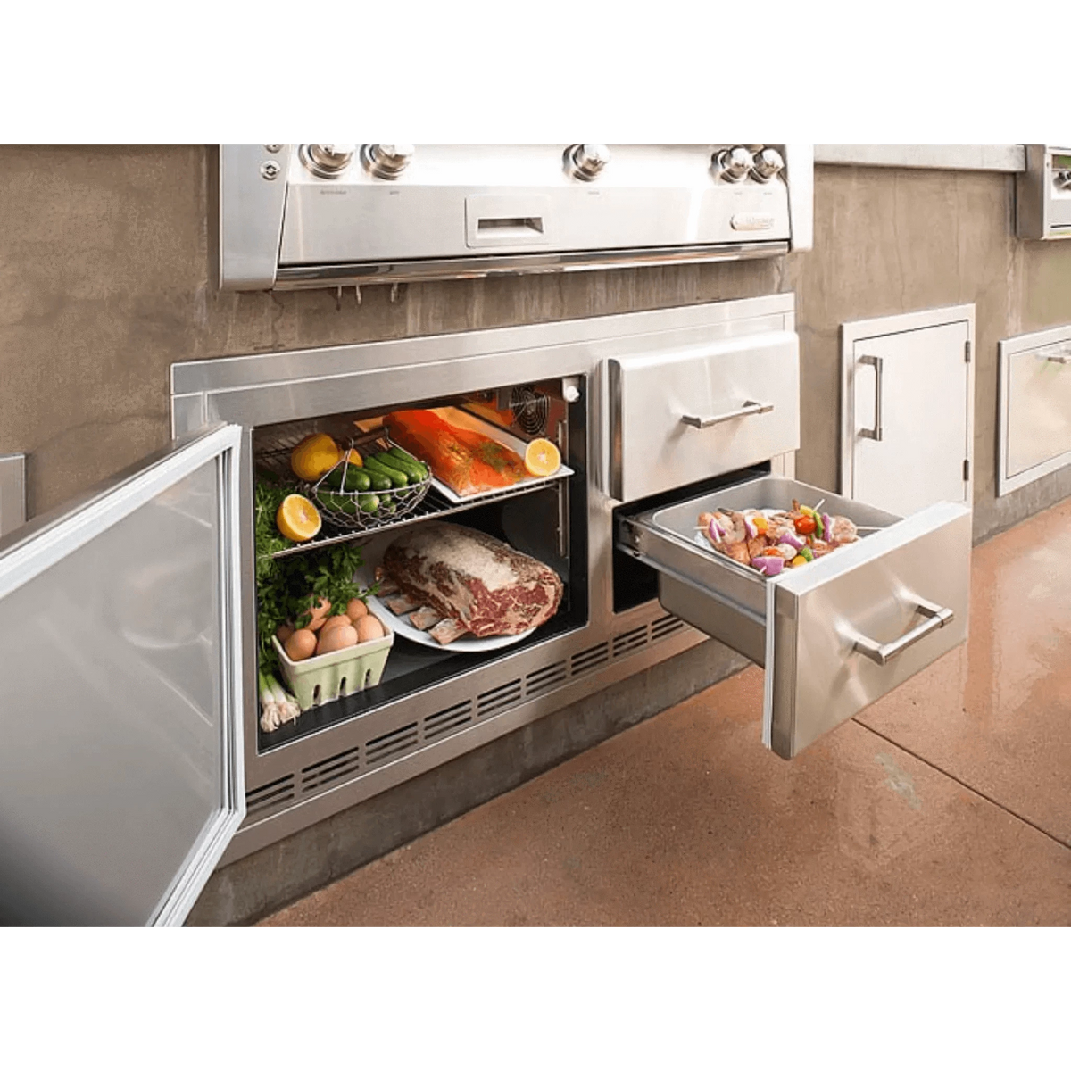 Alfresco Built-In Under Grill Refrigerator-Default Title