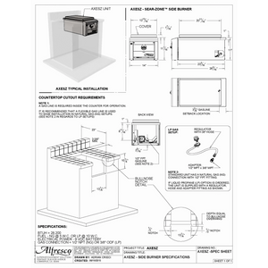 Alfresco Sear Zone Side Burner-