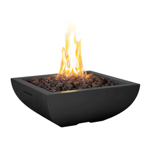 American Fyre Designs 30" Bordeaux Petite Square Fire Bowl-Natural Gas