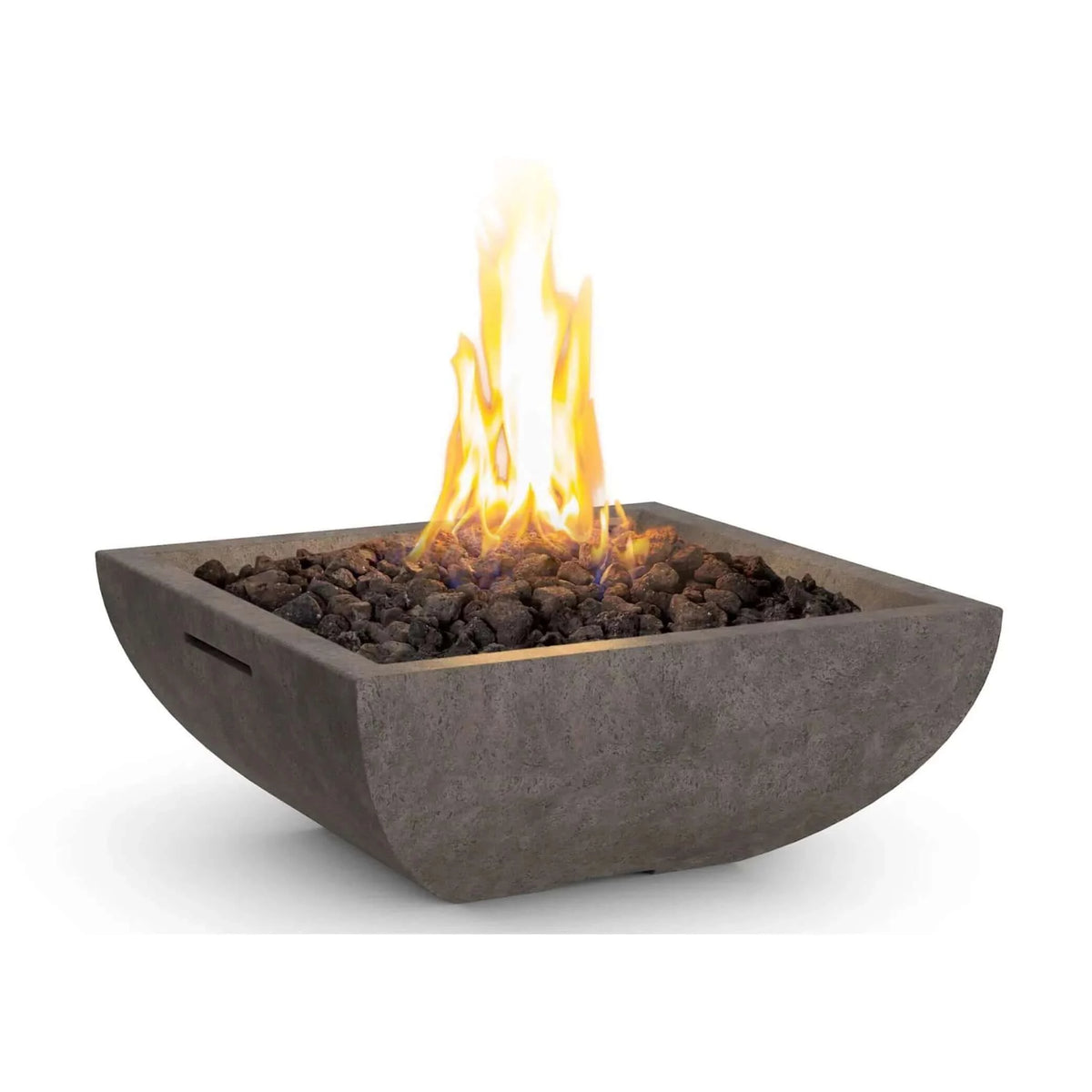 American Fyre Designs 30" Bordeaux Petite Square Fire Bowl-Natural Gas