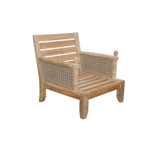 Anderson Teak Luxe Armchair-Linen Antique Beige