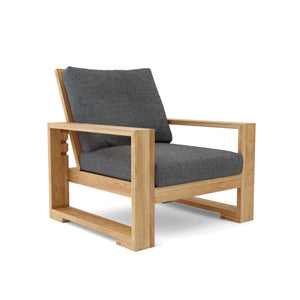 Anderson Teak Capistrano Deep Seating Armchair-Canvas Natural