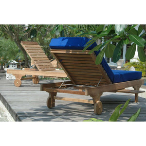 Anderson Teak Capri Sun Lounger Adjusted Back & Side Tray-