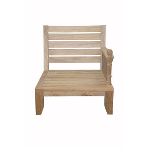 Anderson Teak Luxe Left Modular-Cast Slate