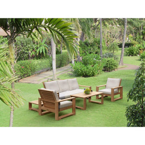 Anderson Teak Capistrano 5-Piece Deep Seating Sofa Collection-Cast Charcoal