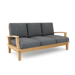 Anderson Teak Brianna Deep Seating Sofa + Cushion-Cast Charcoal