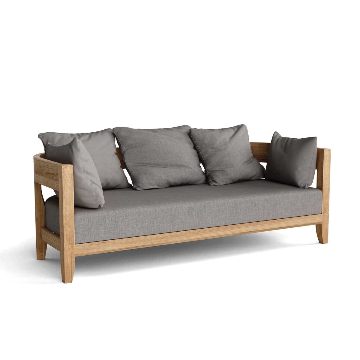 Anderson Teak Coronado Deep Seating Sofa-Canvas Natural