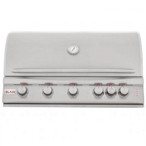 Blaze Premium LTE 40" 5-Burner Gas Grill with Rear Burner and Built-in Lighting System-Natural Gas