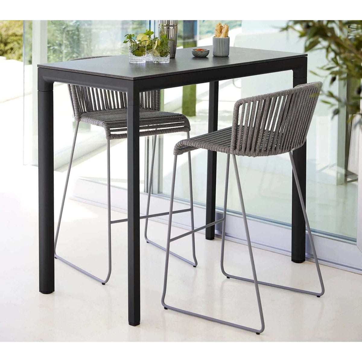 Cane-Line Drop Bar Table Base, 150X75 cm-