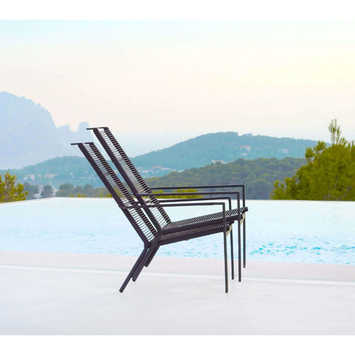 Cane-Line Edge Highback Chair, Stackable-